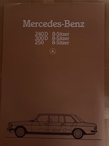 Prospekt brochure mercedes 240 - mercedes,
