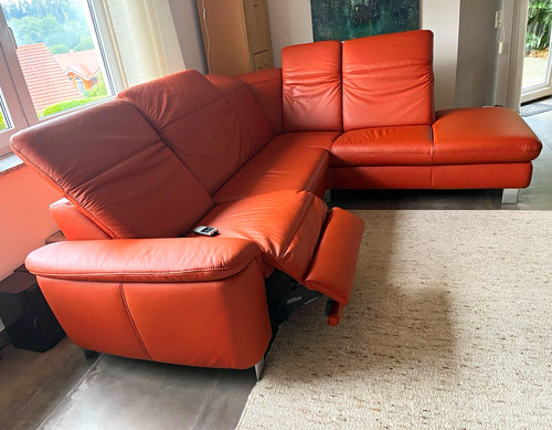 Nemo ecksofa leder terracotta - ecksofa,